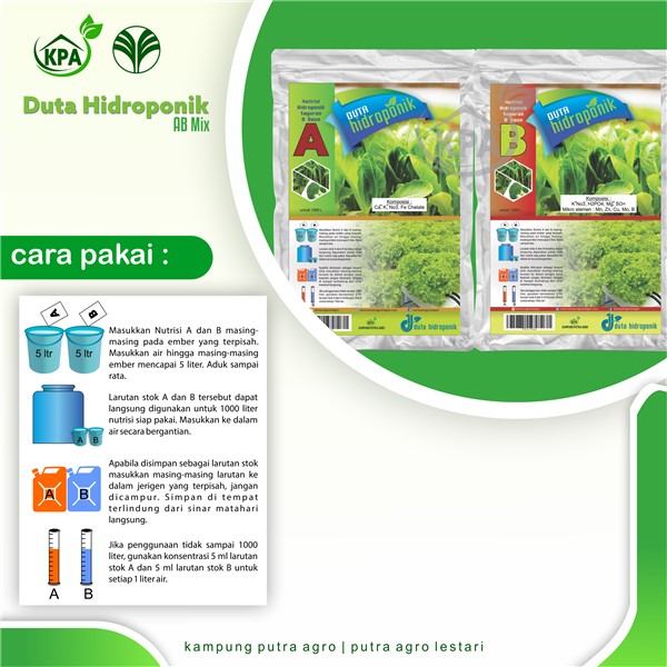 Nutrisi AB Mix DUTA HIDROPONIC